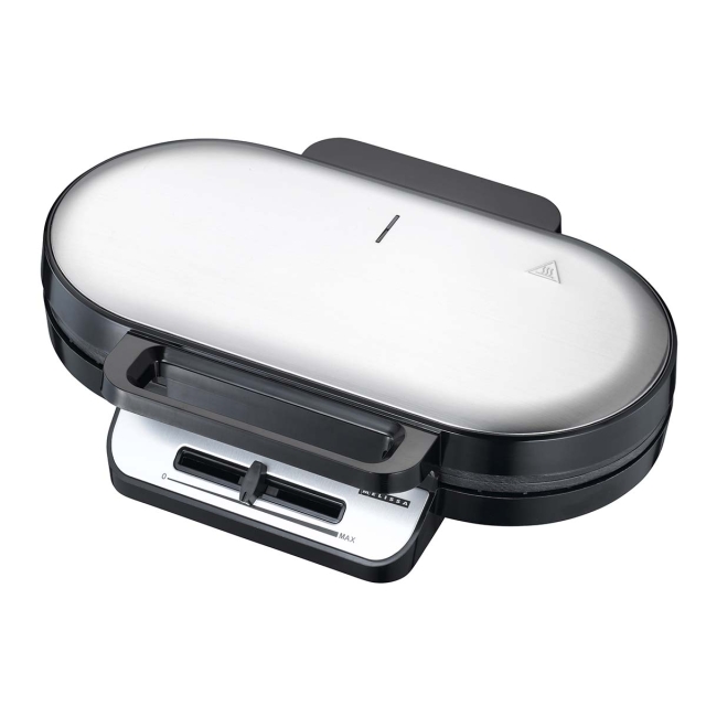 MELISSA Dobbelt vaffeljern 1200W sort / rustfrit stål