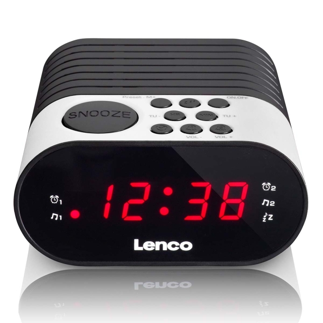 Lenco Clock radio Hvid