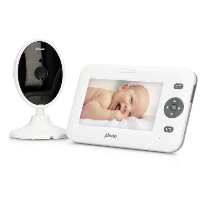 Alecto Video-babyalarm med 4,3" farvedisplay Hvid