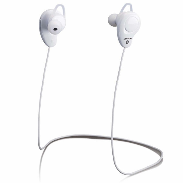 Lenco Trådløst in-ear headset Hvid