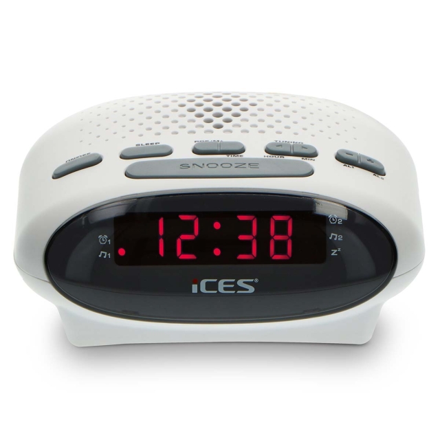 ICES Clock radio Hvid