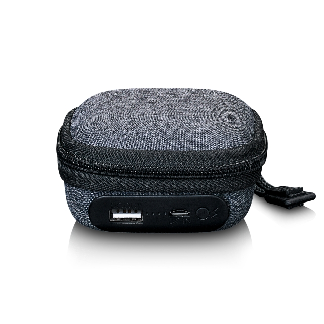 Lenco Etui med indbygget powerbank Grå