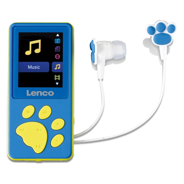 Lenco MP3/MP4-afspiller med 8 GB hukommelse Blå