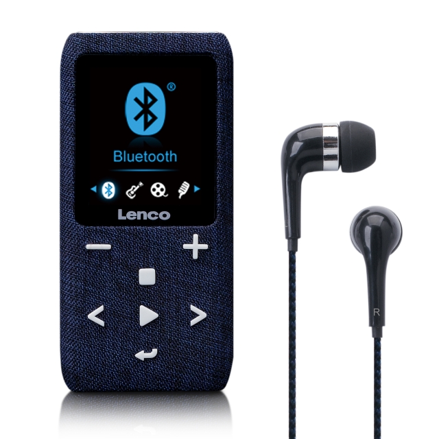 Lenco MP3/MP4-afspiller med Bluetooth® 8 GB Micro SD-kort Blå