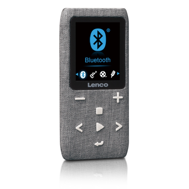 Lenco MP3/MP4-afspiller med Bluetooth® 8 GB Micro SD-kort Grå