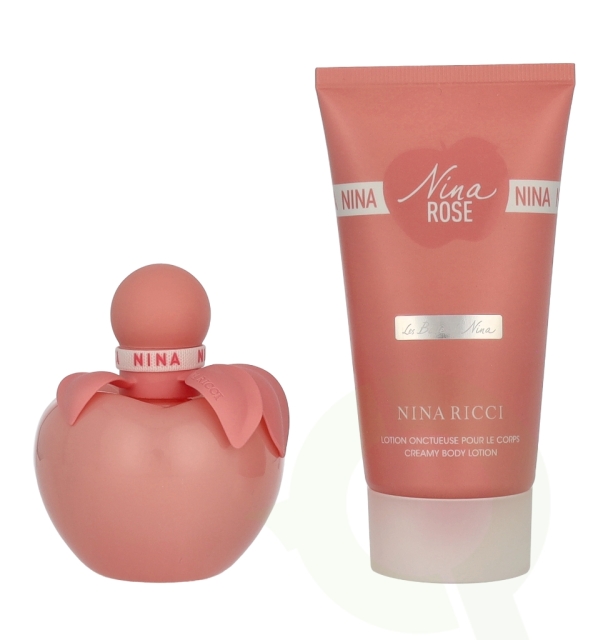Nina Ricci Nina Rose Les Belles De Nina Giftset 125 ml Edt Spray 50ml/Body Lotion 75ml
