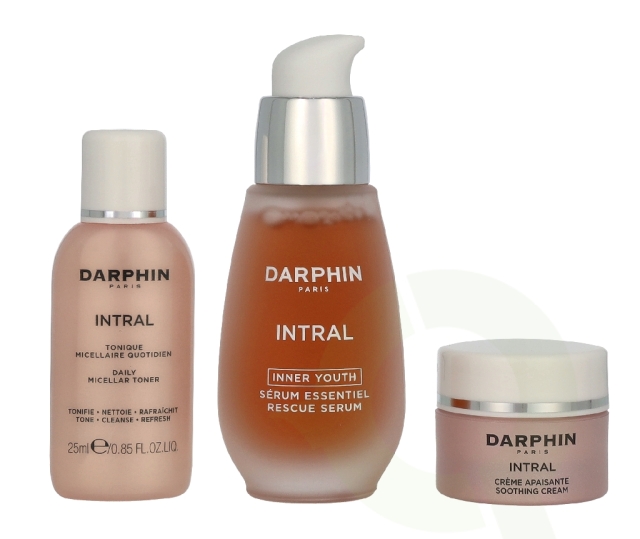Darphin Intral Soothing Harmony Set 60 ml Micellar Toner 25ml/Youth Rescue Serum 30ml/Soothing Cream 5ml