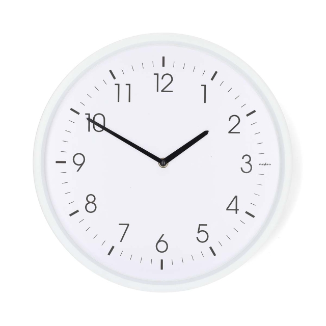 Nedis Vægur | Diameter: 360 mm | ABS | Stille bevægelse | Hvid