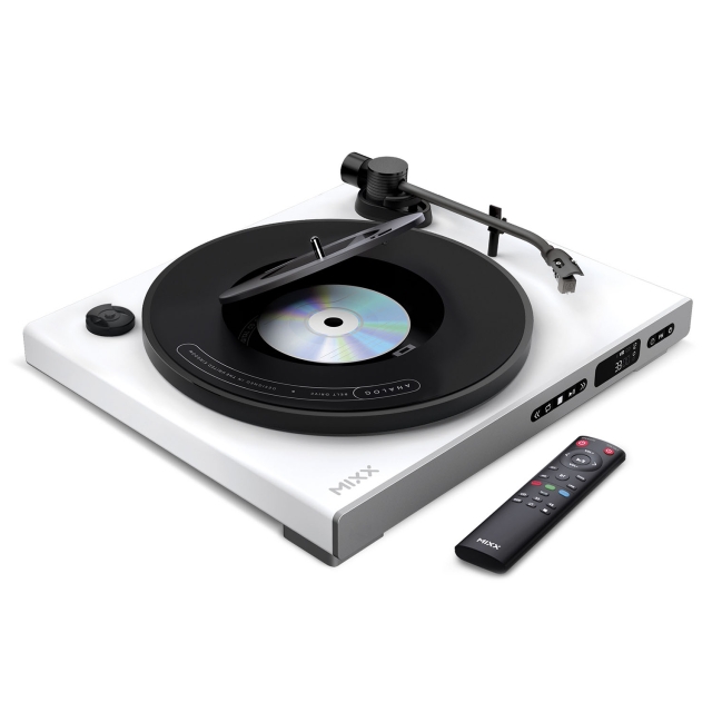 MIXX Vinyl- og CD-Afspiller - Analog Plus - 2i1 Hvid