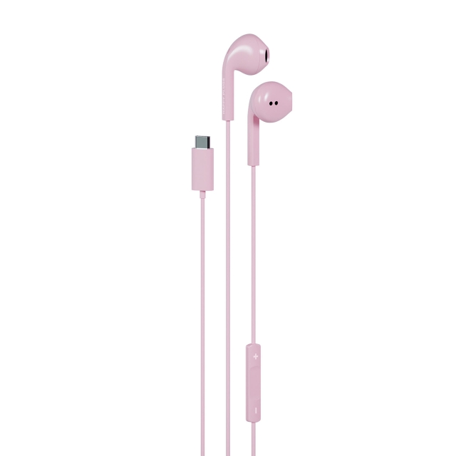 Happy Plugs Øretelefoner In-Ear USB-C Ledning Pink
