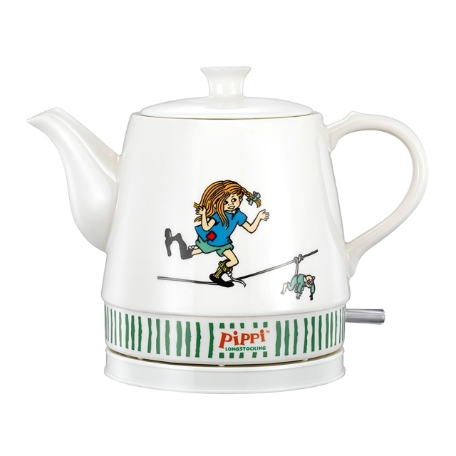 Pippi Keramisk vandkoger - 0,8 liter - Pippi Circus-design