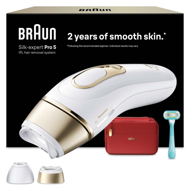 Braun IPL Silk·expert Pro 5, Hårborttagning Hemma, 2 huvuden, PL5221
