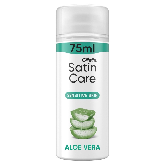 Gillette Venus Rakgel Satin Care för Kvinnor med en touch av Aloe Vera för Känslig Hud, 75ml