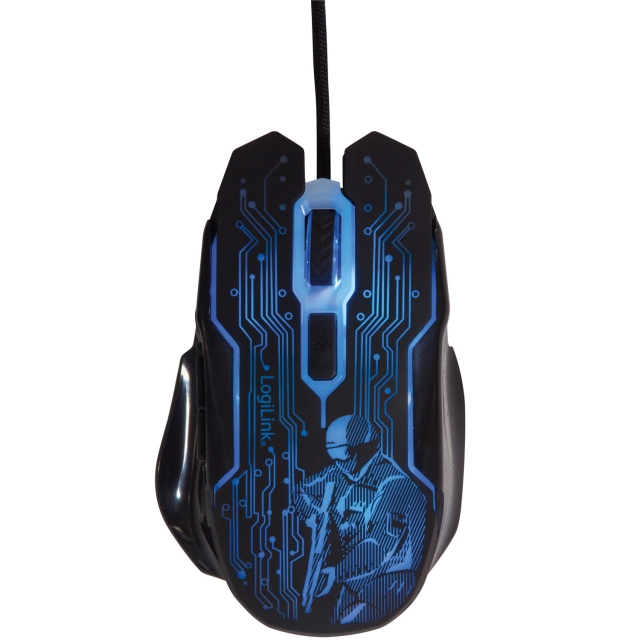 LogiLink Gamingmus USB 6-knappar 2400 dpi