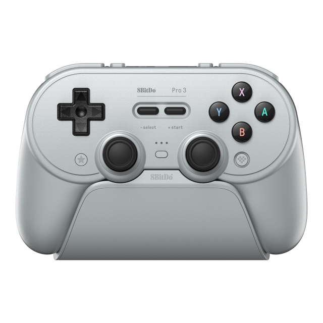 8Bitdo Pro 3 Bluetooth-gamepad – grå