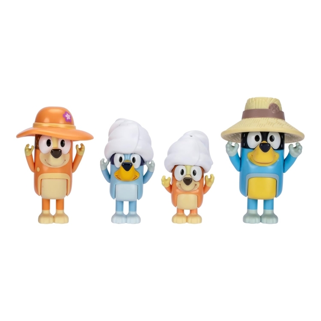 Bluey Figurer, 4-pak – Familieudflugt i telt (90267)