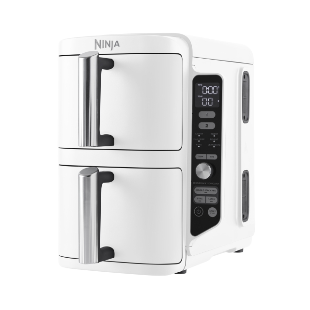 Ninja Double Stack XL - SL400EUWH – Luftfryser med to skuffer på 9,5 l og SYNC & MATCH