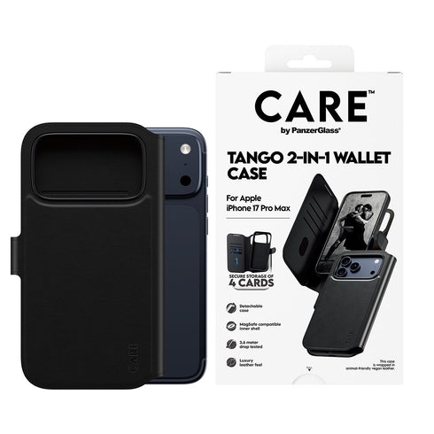 PanzerGlass - CARE Feature Case Tango 2-i-1-tegnebogscover med MagSafe – iPhone 17 Pro Max