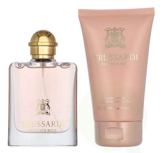 Trussardi Delicate Rose Urban Giftset 150 ml Edt Spray 50ml/Body Lotion 100ml