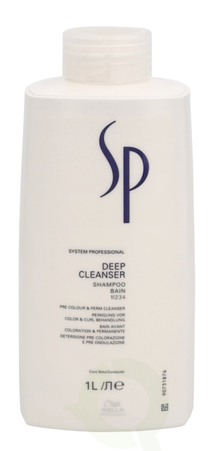 Wella SP - Deep Cleanser Shampoo 1000 ml Pre Colour & Perm Cleanser
