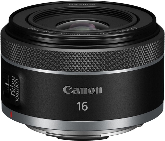 Canon RF 16 mm F2.8 STM-vidvinkelobjektiv til