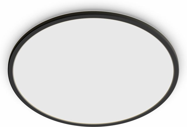 Philips Superslim CL550 loftslampe, rund, sort, 1900 lm, 2700K