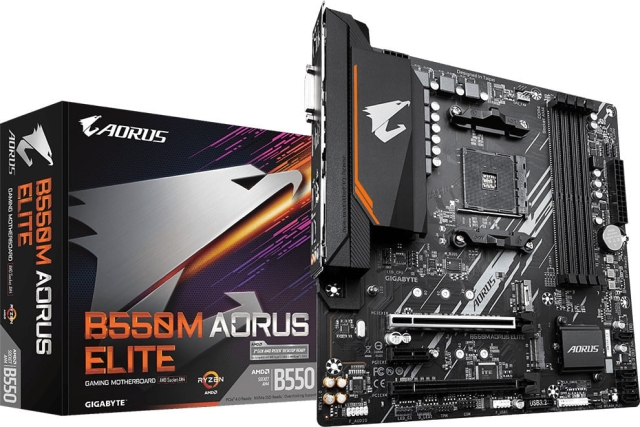 Gigabyte B550M AORUS ELITE AM4 mATX-bundkort