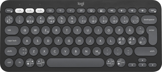 Logitech Pebble Keys 2 K380s-tastatur, gråt
