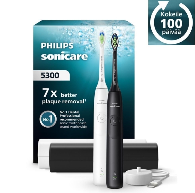 Philips HX7109/01 Sonicare Series 5300 elektrisk tandbørste, dobbelt håndtag