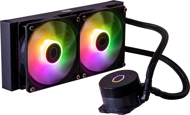 Cooler Master MasterLiquid 240L Core ARGB -væskekølesystem, sort