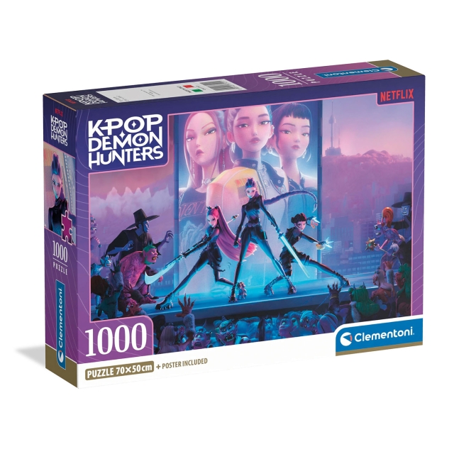 KPOP DEAMON HUNTERS Puslespil 1000 Pcs KPOP Demon Hunters