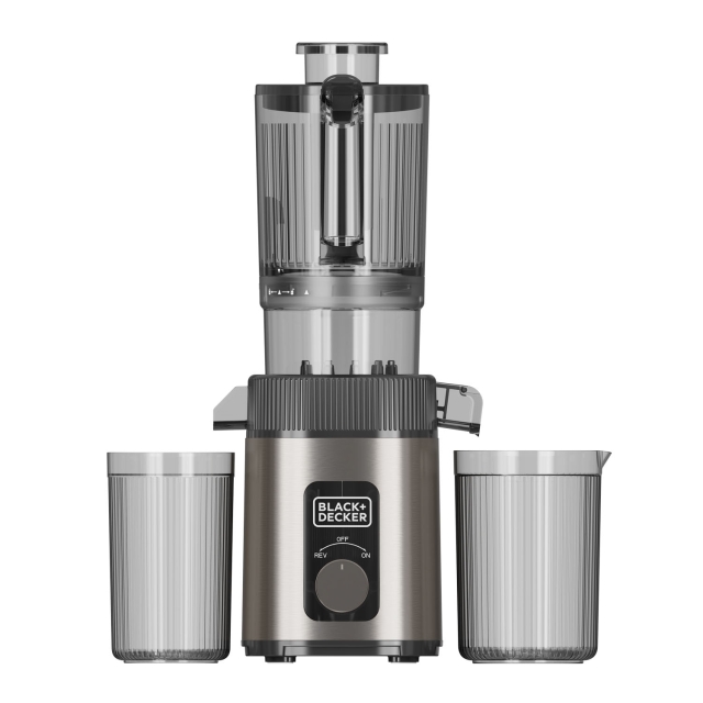 BLACK+DECKER Juicer Slow Juicer 1400W Rustfrit Stål
