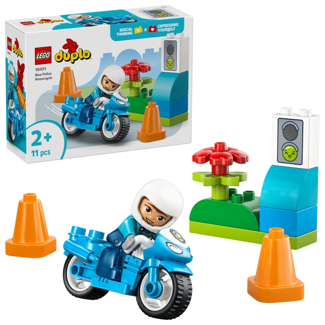 LEGO DUPLO Town – Blå politimotorcykel (10471)
