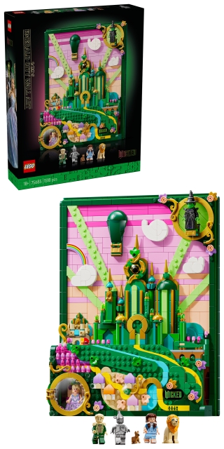 LEGO Wicked – Emerald City-vægdekoration (75685)