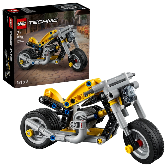 LEGO Technic – Gul motorcykel (42225)