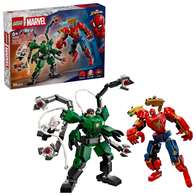 LEGO Superhelte – Mech Battle: Spider-Man mod Doc Ock (76338)