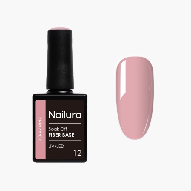 Nailura Fiber Base – Berry Pink – 10 ml