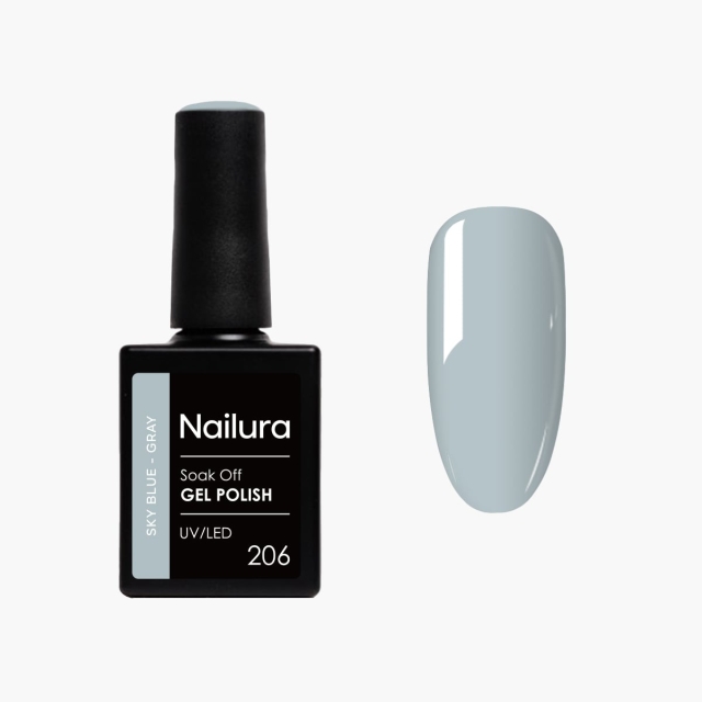 Nailura Gelpolish 206 – Sky Blue Grey – 10 ml