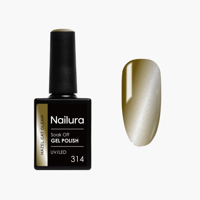 Nailura Gel Polish 314 Hazel Cat Gleam – Hasselnøddebrun – 10 ml