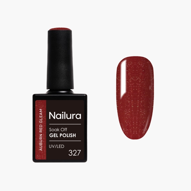 Nailura Gelpolish 327 – Auburn Red Gleam – 10 ml