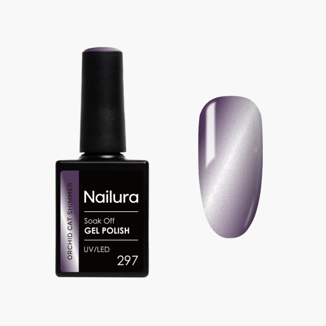 Nailura Orchid Cat Shimmer Gel Polish 297 – Mørk lilla – 10 ml