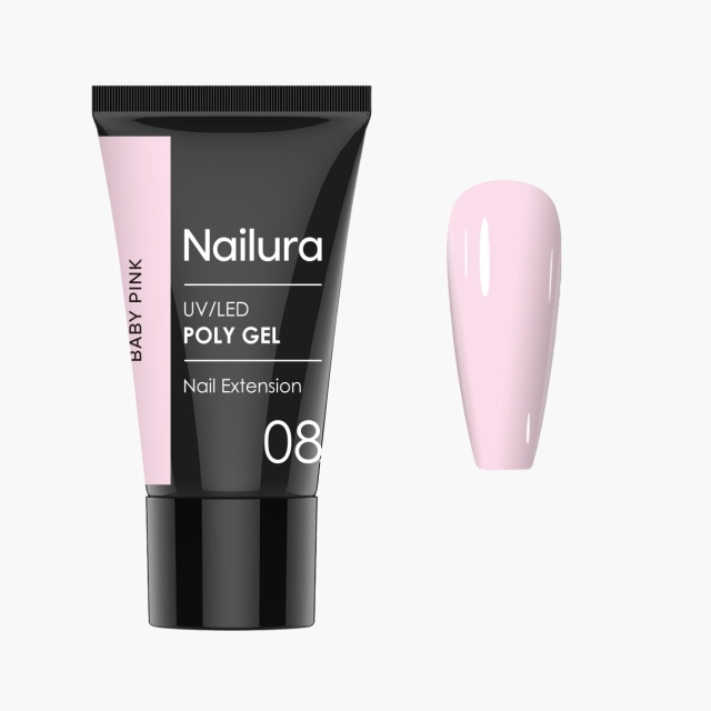Nailura Poly Gel 8 – Baby Pink – 30 ml
