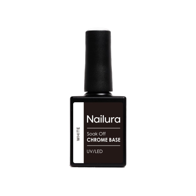 Nailura Chrome Base White Gel – Hvid – 10 ml