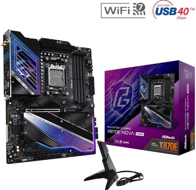 ASRock X870E Nova WIFI ATX-bundkort
