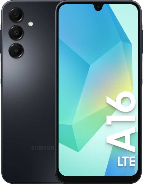 Samsung Galaxy A16 LTE-telefon, 128/4 GB, sort