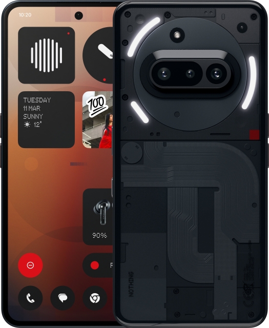 Nothing Phone (3a) telefon, 256/12 GB, sort