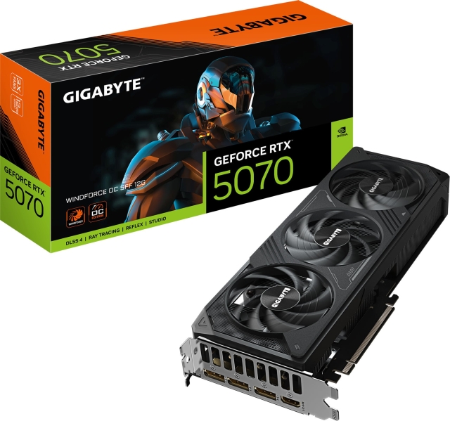 Gigabyte GeForce RTX 5070 WINDFORCE OC SFF 12 GB grafikkort