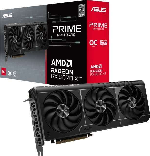 ASUS Prime Radeon RX 9070 XT OC Edition 16 GB grafikkort