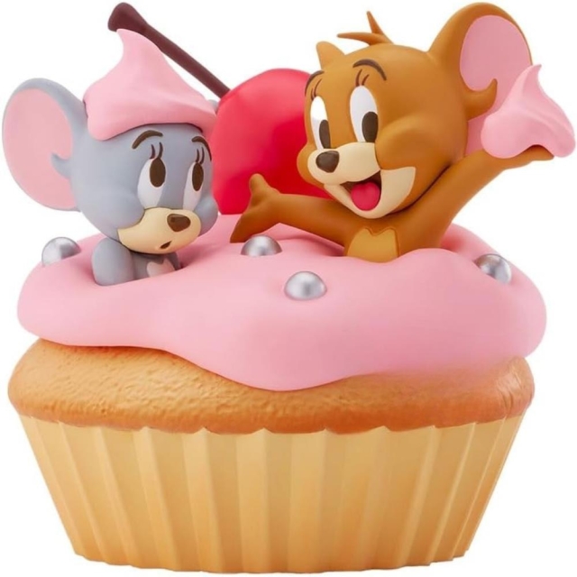 Banpresto TOM OG JERRY STOR BLØD VINYLFIGUR – Sød cupcake