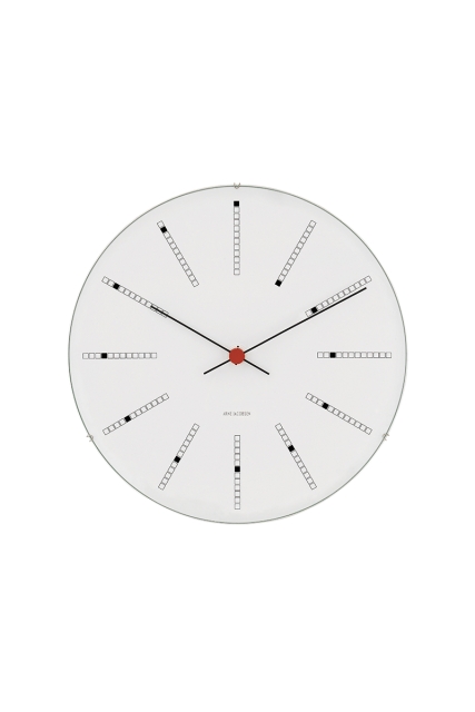 Arne Jacobsen Clocks Arne Jacobsen – Bankers vægur – Ø21 cm – Hvid